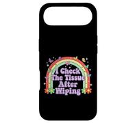 I Check The Tissue After Wiping Funny Adult Humour Rainbow Coque pour iPhone Air