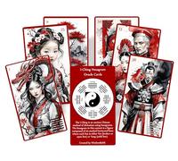 I-Ching Hexagram Oracle Cards Jeu de 64 cartes de divination avec guide QR Code