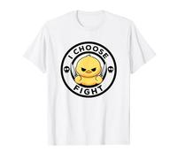 I Choose Fight Today Adorable canard irony et sarcasme T-Shirt