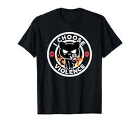 I Choose Violence Today Chat Irony And Sarcasm Funny Cat T-Shirt