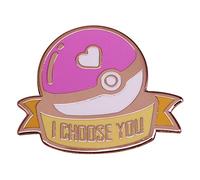 I Choose You Pets Broche en forme de boule pour sacs à dos chapeaux sacs à dos accessoires pour enfants et adultes Badges en métal pour adultes