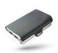 I-CLIP MAX Acier inoxydable satiné Race - Portefeuille - Slim Wallet avec espace pour 14 cartes billets jusqu'à 30 billets - Portefeuille léger et flexible