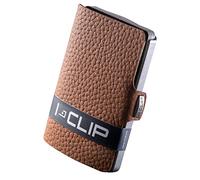 I-CLIP Original Mini Wallet avec Pince à Billets - Portefeuille Fin - Porte-Monnaie en Cuir - Portefeuille Premium - Porte-Cartes - Pur Brun Noisette