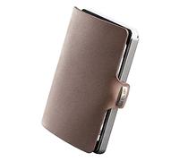 I-CLIP Original Porte-Cartes de crédit avec Pince à Billets - Portefeuille Fin - Porte-Monnaie en Cuir - Portefeuille Premium - Porte-Cartes - Soft Touch Chêne Brun
