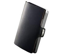 I-CLIP Original Porte-Cartes de crédit avec Pince à Billets - Portefeuille Fin - Porte-Monnaie en Cuir - Portefeuille Premium - Porte-Cartes - Soft Touch Noir