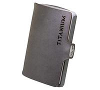 I-CLIP Porte-Cartes de crédit en Titane ultraléger avec Pince à Billets Interchangeable - Porte-Cartes Titan Minimaliste et Durable - Portefeuille Fin - Porte-Monnaie - Dark Titanium Gris Urbain
