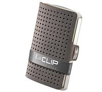 I-CLIP Porte-Monnaie en Acier Inoxydable avec Pince à Billets Interchangeable - Portefeuille Fin - Porte-Monnaie en Cuir - Porte-Cartes en Acier Inoxydable - AdvantageR Gris Urbain