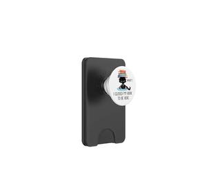 I Closed My Book to Be Here Cat What Black Cat Books Lovers PopSockets PopWallet pour MagSafe