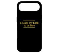 I Closed My Book to Be Here Coque pour iPhone Air