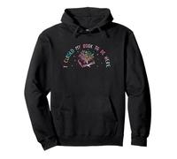 I Closed My Book to Be Here, Funny Book Lover Sweat à Capuche