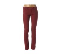 i.code (by ikks) jeans femme de couleur rouge