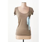 i.code (by ikks) tee-shirts et débardeurs femme de couleur marron 34