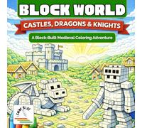 I Color Stuff: Block World: Castles, Dragons & Knights: A Block-Built Medieval Coloring Adventure