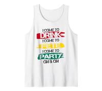 I Come to Drink Fete and Party Caribbean Soca Carnival Débardeur