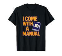 I Come With a Manual Photography Humour Graphic T-Shirt