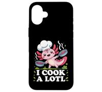 I Cook A Lotl, Funny Axolotl Cooking Coque pour iPhone 16 Plus