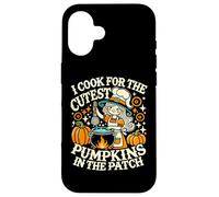 I Cook for The Cutest Pumpkins School Halloween Lunch Lady Coque pour iPhone 16