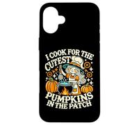 I Cook for The Cutest Pumpkins School Halloween Lunch Lady Coque pour iPhone 16 Plus
