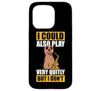 I Could Also Play Very quitly Saxophone Saxophone Coque pour iPhone 15 Pro