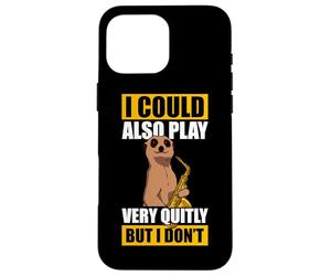 I Could Also Play Very quitly Saxophone Saxophone Coque pour iPhone 16 Pro Max