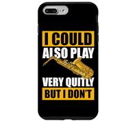 I Could Also Play Very quitly Saxophone Saxophone Coque pour iPhone 7 Plus/8 Plus