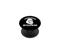 I Created a Monster She Calls Me Dad PopSockets PopGrip Adhésif