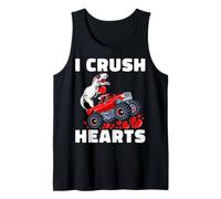I Crush Hearts Cute Funny Dinosaur T-Rex Dino Débardeur