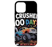 I Crushed 100 Days of School Camion Monstre Élève Fête École Coque pour iPhone 12 Mini
