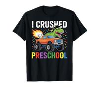 I Crushed Preschool T Rex Truck Grad Graduation Boys Kids T-Shirt