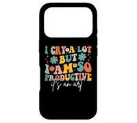 I Cry A Lot But I Am So Productive It's an Art for Man Girls Coque pour iPhone 17 Pro