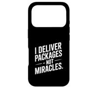 I Deliver Packages Not Miracles Driver Humour Coque pour iPhone 17 Pro