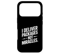 I Deliver Packages Not Miracles Driver Humour Coque pour iPhone 17 Pro