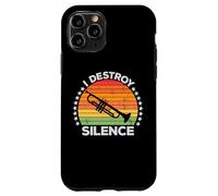 I Destroy Silence Brass Instrument Trumpet Player Trumpeter Coque pour iPhone 11 Pro