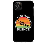 I Destroy Silence Brass Instrument Trumpet Player Trumpeter Coque pour iPhone 11 Pro Max