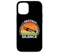 I Destroy Silence Brass Instrument Trumpet Player Trumpeter Coque pour iPhone 12/12 Pro