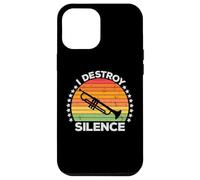 I Destroy Silence Brass Instrument Trumpet Player Trumpeter Coque pour iPhone 12 Pro Max