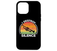 I Destroy Silence Brass Instrument Trumpet Player Trumpeter Coque pour iPhone 12 Pro Max