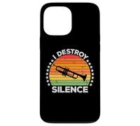 I Destroy Silence Brass Instrument Trumpet Player Trumpeter Coque pour iPhone 13 Pro Max
