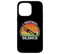 I Destroy Silence Brass Instrument Trumpet Player Trumpeter Coque pour iPhone 14 Pro Max