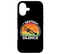 I Destroy Silence Brass Instrument Trumpet Player Trumpeter Coque pour iPhone 17