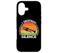I Destroy Silence Brass Instrument Trumpet Player Trumpeter Coque pour iPhone 17