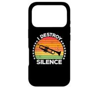 I Destroy Silence Brass Instrument Trumpet Player Trumpeter Coque pour iPhone 17 Pro