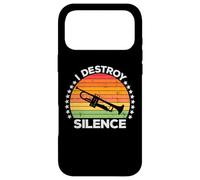 I Destroy Silence Brass Instrument Trumpet Player Trumpeter Coque pour iPhone 17 Pro Max