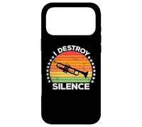 I Destroy Silence Brass Instrument Trumpet Player Trumpeter Coque pour iPhone 17 Pro Max