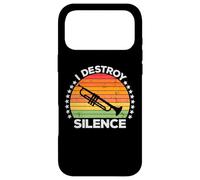 I Destroy Silence Brass Instrument Trumpet Player Trumpeter Coque pour iPhone 17 Pro Max