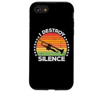I Destroy Silence Brass Instrument Trumpet Player Trumpeter Coque pour iPhone SE (2020) / 7/8