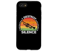 I Destroy Silence Brass Instrument Trumpet Player Trumpeter Coque pour iPhone SE (2020) / 7/8