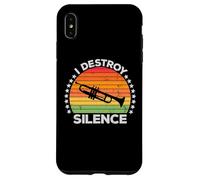 I Destroy Silence Brass Instrument Trumpet Player Trumpeter Coque pour iPhone XS Max