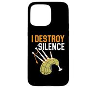 I Destroy Silence Cornemuse Instrument Musicien Cornemuse Coque pour iPhone 15 Pro Max