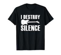 I Destroy Silence Guitare basse électrique T-Shirt